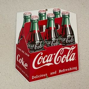 Porcelain Enameled Ande Rooney Coca Cola Sign